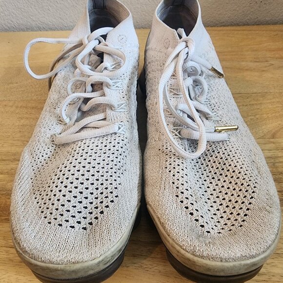 Nike Womens Air VaporMax 2 Running Shoes 942843-010 Grey Metallic Gold Size 10 - Picture 4 of 16